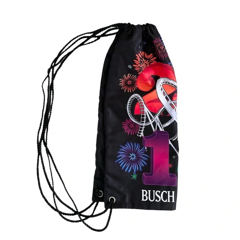 2015 Busch Gardens Tampa Bay Florida Drawstring Backpack Bag
